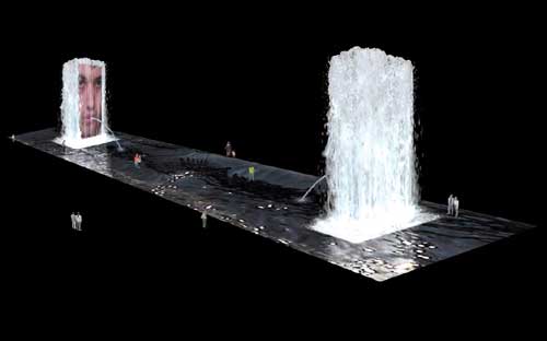 The Crown Fountain, Courtesy of Scott McDonald/Hedrick Blessing